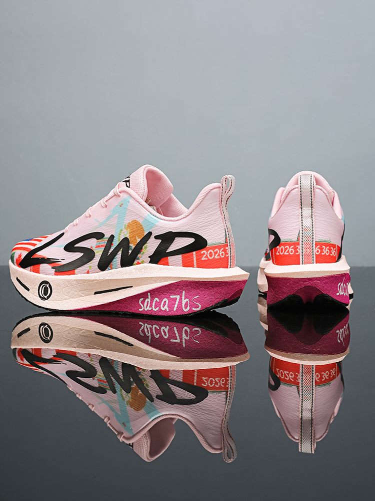 Graphic Print Platform Running Shoe, model M26013, supplied view 6